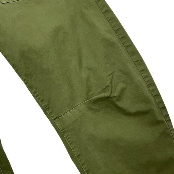 Nili Lotan Shon Pants Green Barrel Cropped Wide Leg Baggy Size 8 - Picture 4 of 10